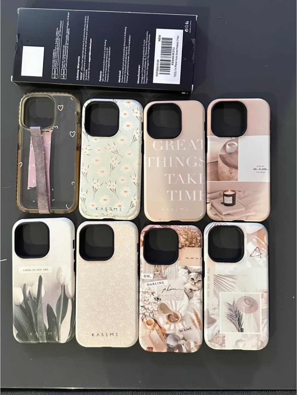 Pink Floral & Neutral Collage iPhone Case — Soft Blush Protection